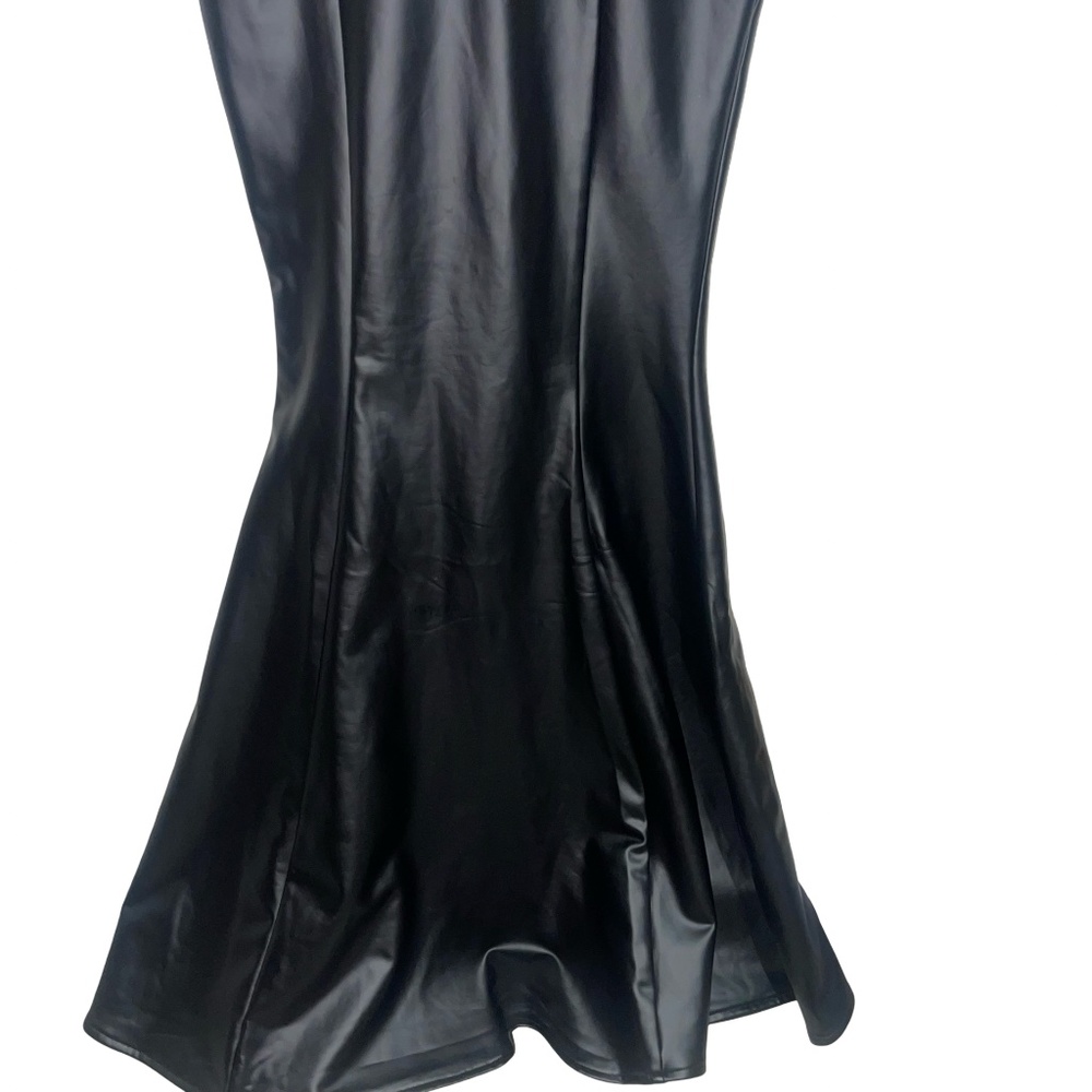 Akira Women's The Main Character Pu Maxi Dress Sz Small - Picture 7 of 16